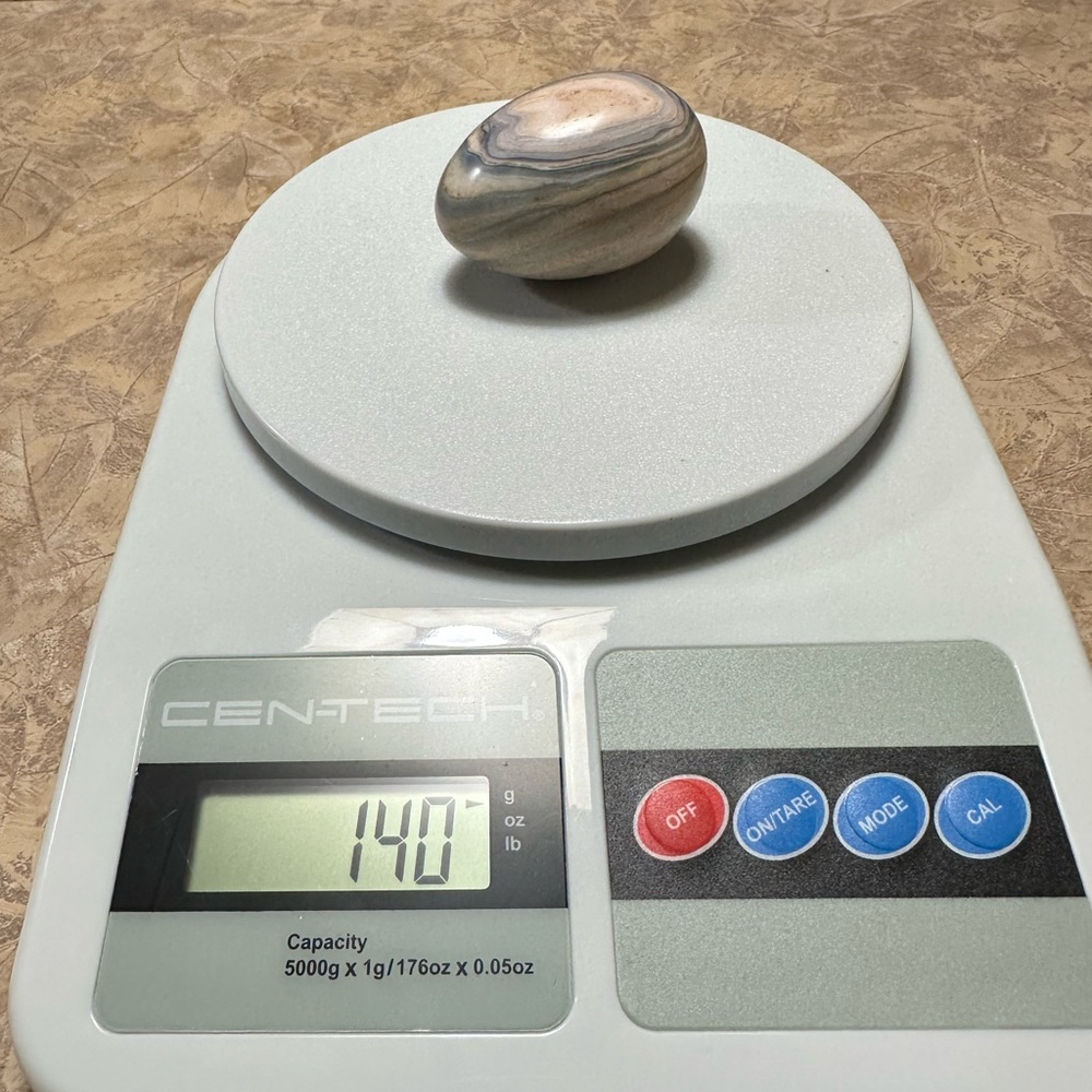 Banded Blue Agate Egg 140 grams